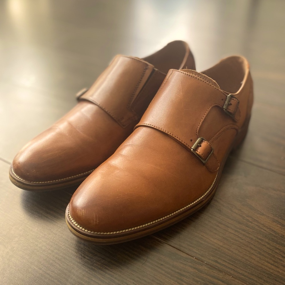 Aldo Gallaud Brown Double-Monk Size 7.5 US